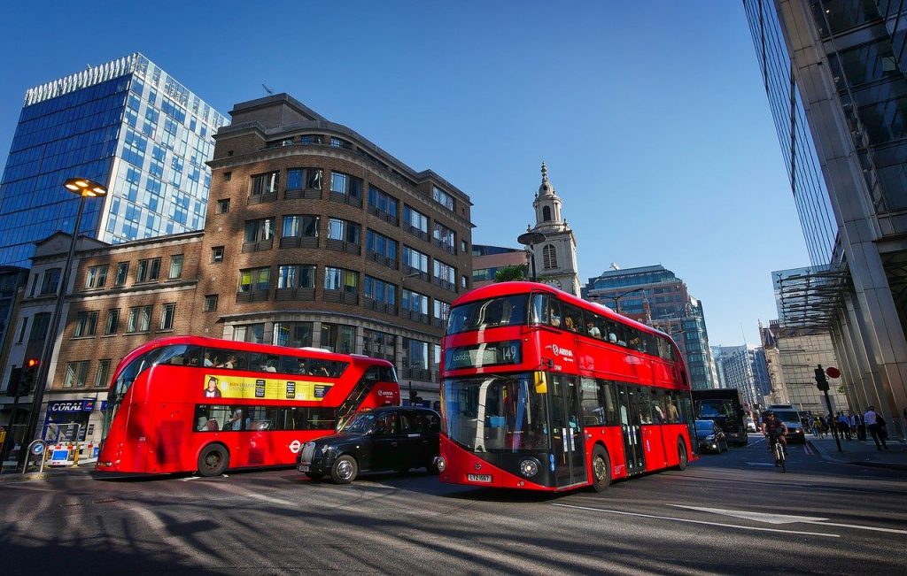 london, bus, red